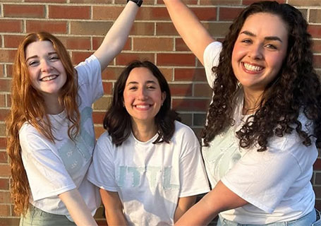 Several members of Alpha Omicron Pi 